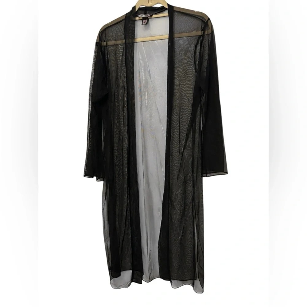 Victoria's‎ Secret Black Sheer Robe Lingerie Size XS- Small